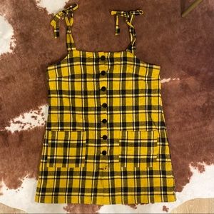 Lazy Oaf Check Pinny Dress